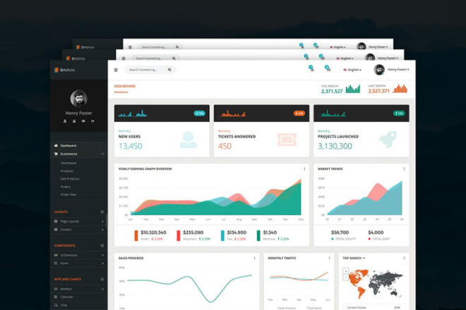 15 Best Bootstrap Admin Dashboard Templates of 2020